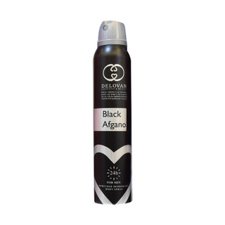 اسپری خوشبو کننده بدن مردانه دلوان مدل black afgano حجم 200 میلی لیتر